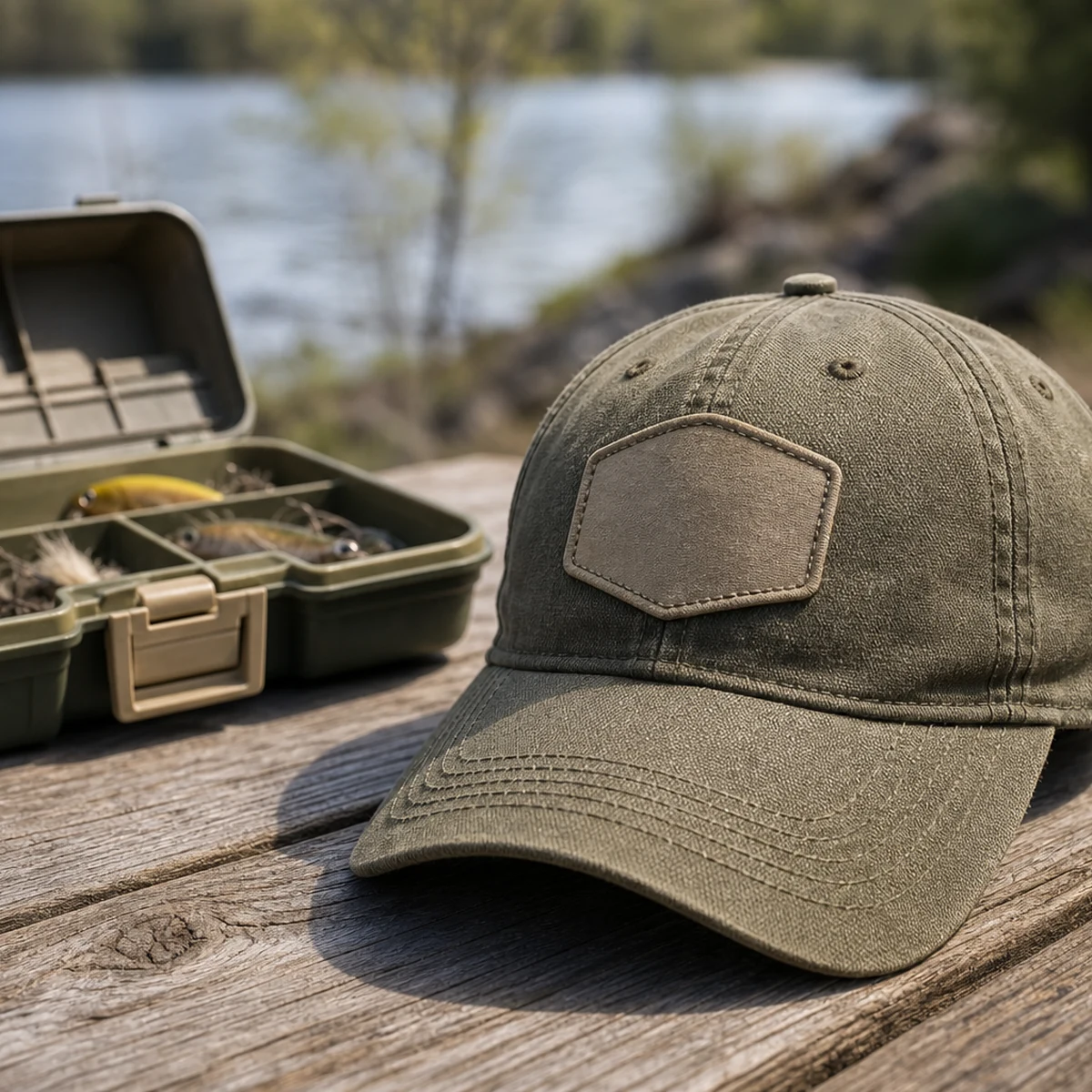 fishing tackle kits Badge Hat