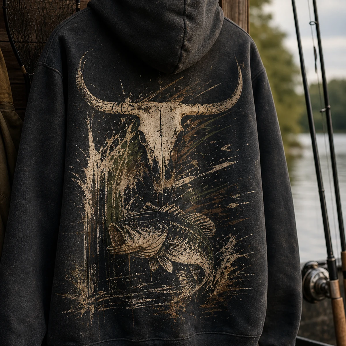 fishing tackle kits:FC Longhorn Bass Hoodie
